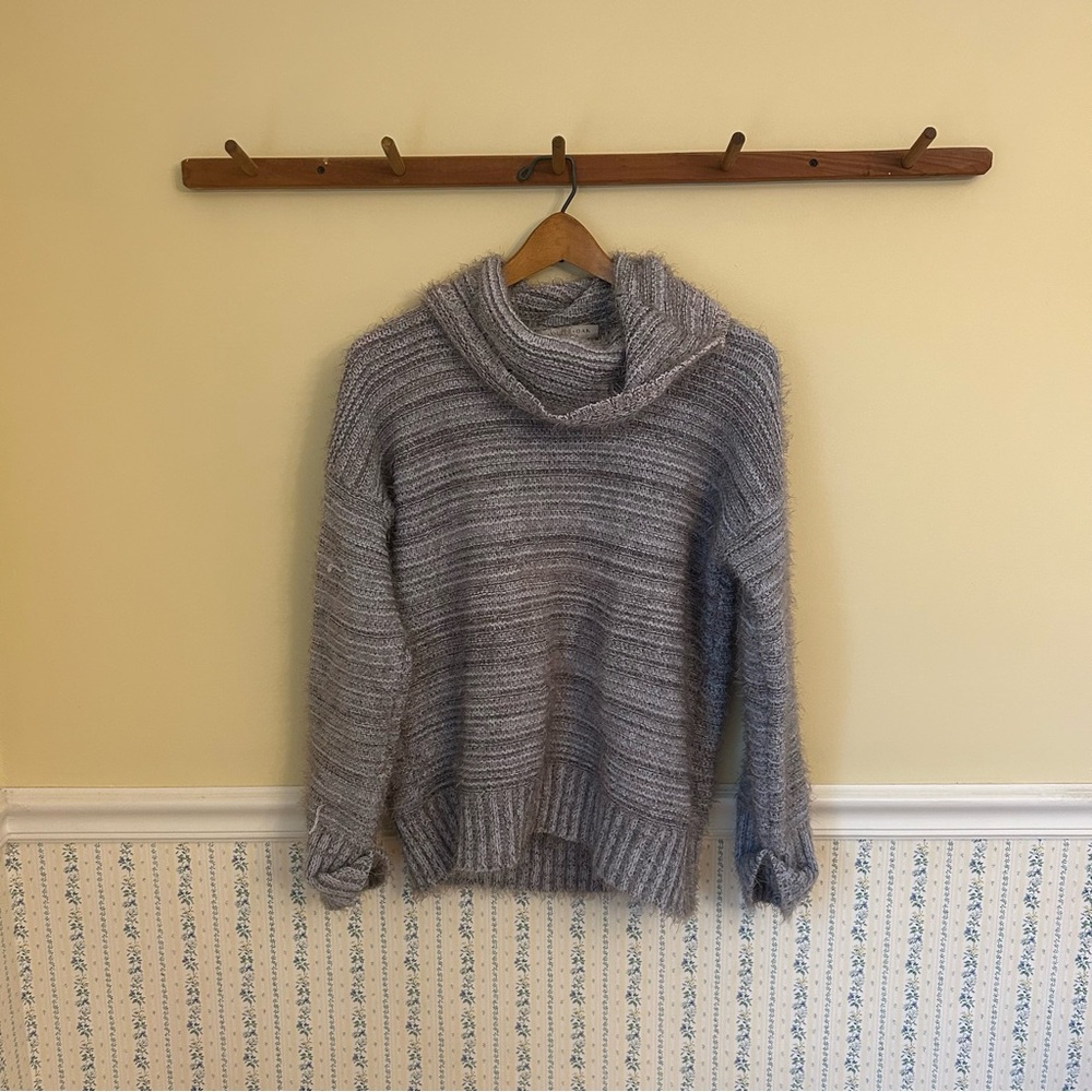 Olive & Oak Fuzzy Cowl Neck Sweater
